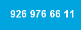 926 976 66 11 926 976 66 11